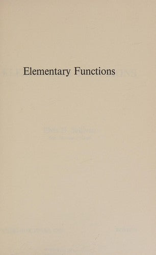 Elementary Functions