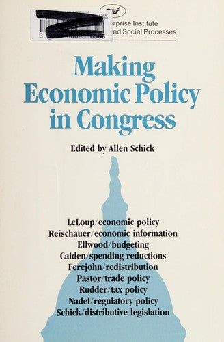 Making Economic Policy In Congress
