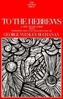 To The Hebrews (The Anchor Bible, Vol. 36)