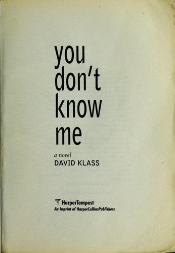 You Don't Know Me