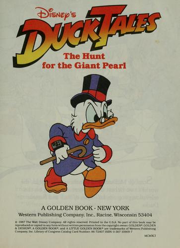 Hunt For The Giant Pearl (Disney's Duck Tales Little Golden Book)