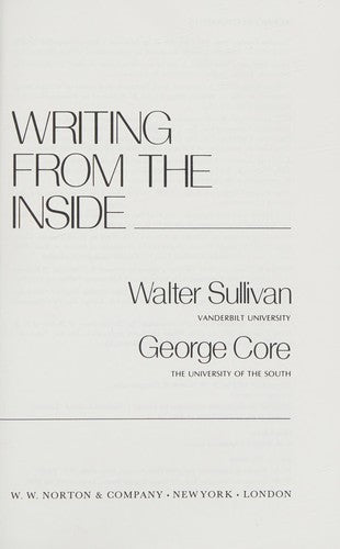 Writing From The Inside