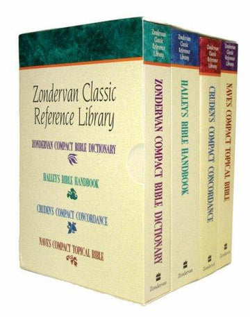 Zondervan  Classic Reference Library:Nave's Compact Topical Bible, Cruden's Compact Concordance, Halley's Bible HandBook, Zondervan Compact Bible Dictionary