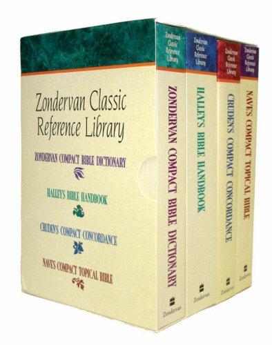 Zondervan  Classic Reference Library:Nave's Compact Topical Bible, Cruden's Compact Concordance, Halley's Bible HandBook, Zondervan Compact Bible Dictionary