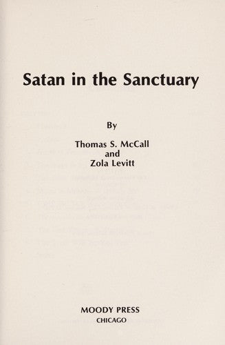 Satan In The Sanctuary: Israel's controversy: the temple, fantasy or tomorrows's reality