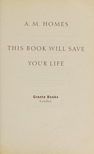 This Book Will Save Your Life