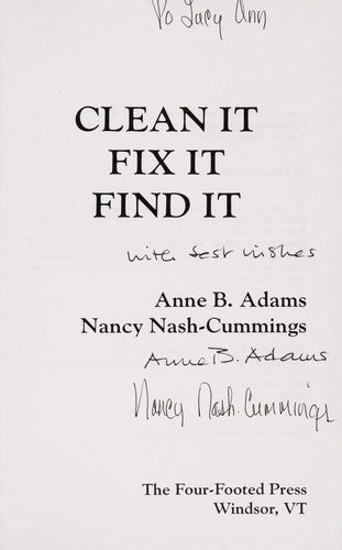 Clean It, Fix It, Find It