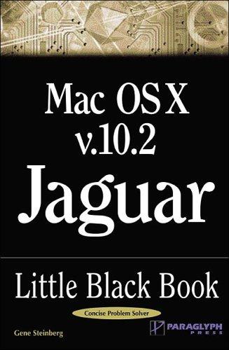 Mac Os X Version 10.2 Jaguar Little Black Book: Little Black Book