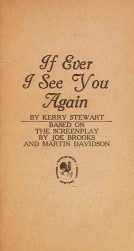 If Ever I See You Again
