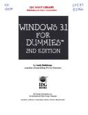 Windows 3.1 For Dummies, A Reference For The Rest Of Us!