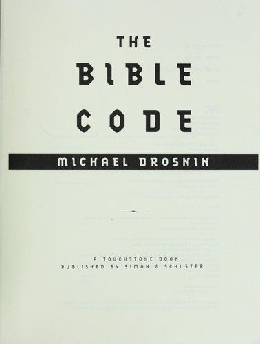 The Bible Code