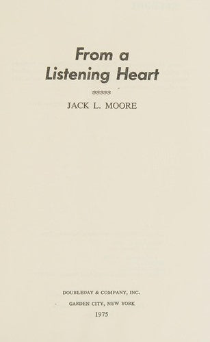 From A Listening Heart
