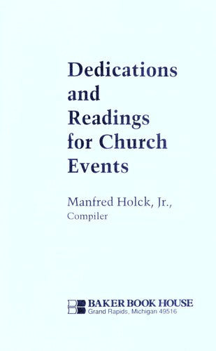 Dedications And Readings For Church Events