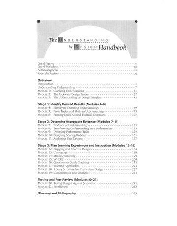 Understanding By Design Study Guide