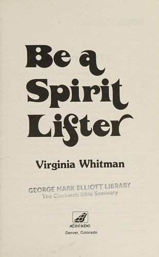 Be A Spirit Lifter