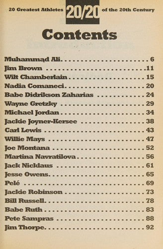 20 Greatest Athletes Of The 20th Century (Sports Illustrated For Kids Books)