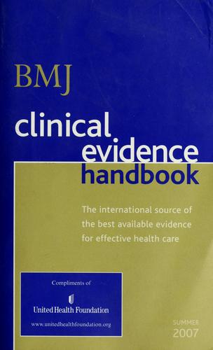 Bmj Clinical Evidence Handbook: Issue 17