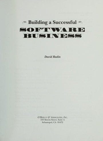 Building A Successful Software Business