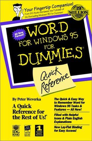 Word For Windows 95 For Dummies: quick reference