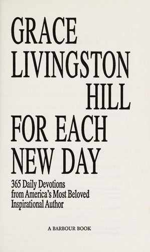For Each New Day