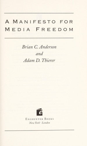 A Manifesto For Media Freedom