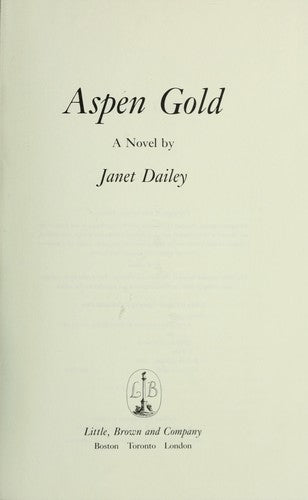 Aspen Gold: a novel