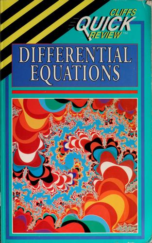 Differential Equations (Cliffs Quick Review)