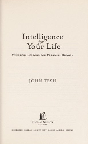 Intelligence For Your Life (with Autographed): powerful lessons for personal growth