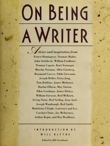 On Being A Writer