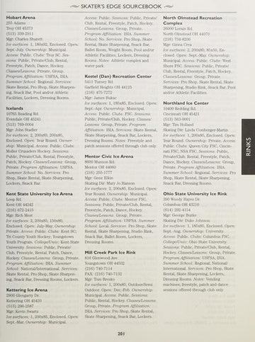 Skater's Edge Sourcebook: ice skating resource guide
