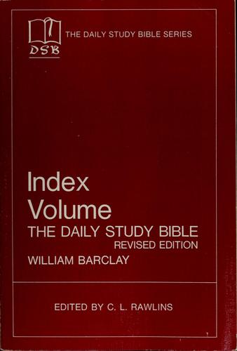 The Daily Study Bible Index: Index (Index Volume)