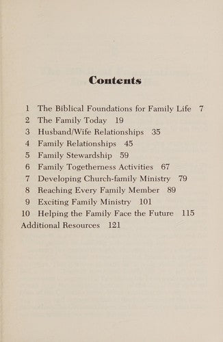 The Church And Family: A Teaching Team, Instructor's Guide