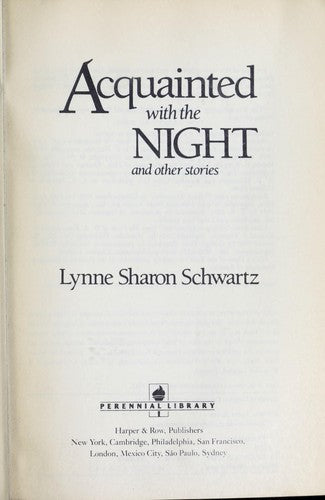 Acquainted With the Night and Other Stories