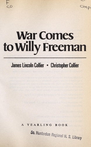 War Comes To Willy Freeman (Arabus Family Saga)