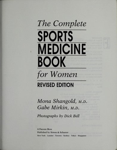 The Complete Sports Medicine Book For Women