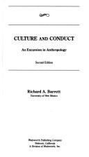 Culture And Conduct: An Excursion In Anthropology (Anthropology Series): An Excursion in Anthropology