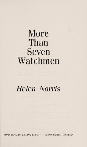 More Than Seven Watchmen (without dust jacket)