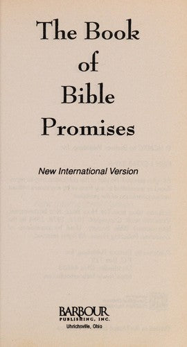 The Book Of Bible Promises