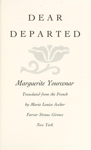Dear Departed : A Memoir