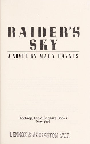 Raider's Sky: A Novel