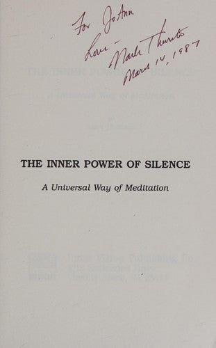 Inner Power Of Silence: a universal way of meditation