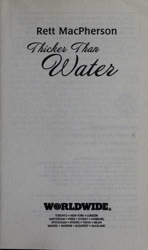 Thicker Than Water (Torie O'Shea mystery)