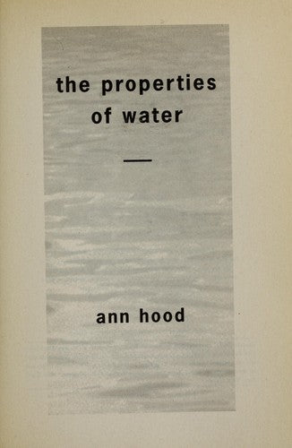 The Properties Of Water