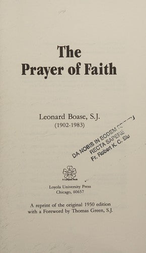 The Prayer Of Faith