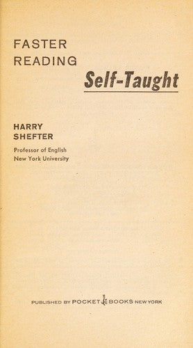 Faster Reading Self-Taught