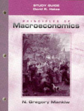 Principles Of Macroeconomics. Study Guide