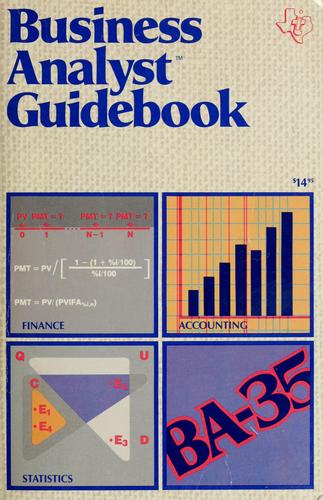 Business Analyst Guidebook :  BA.35