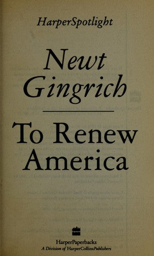To Renew America