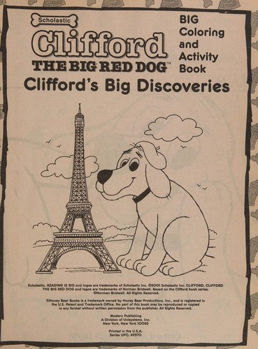 Clifford the Big Red Dog Big Coloring and Activity Book: Clifford's Big Discoveries
