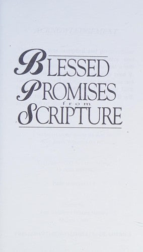 Blessed Promises From Scripture